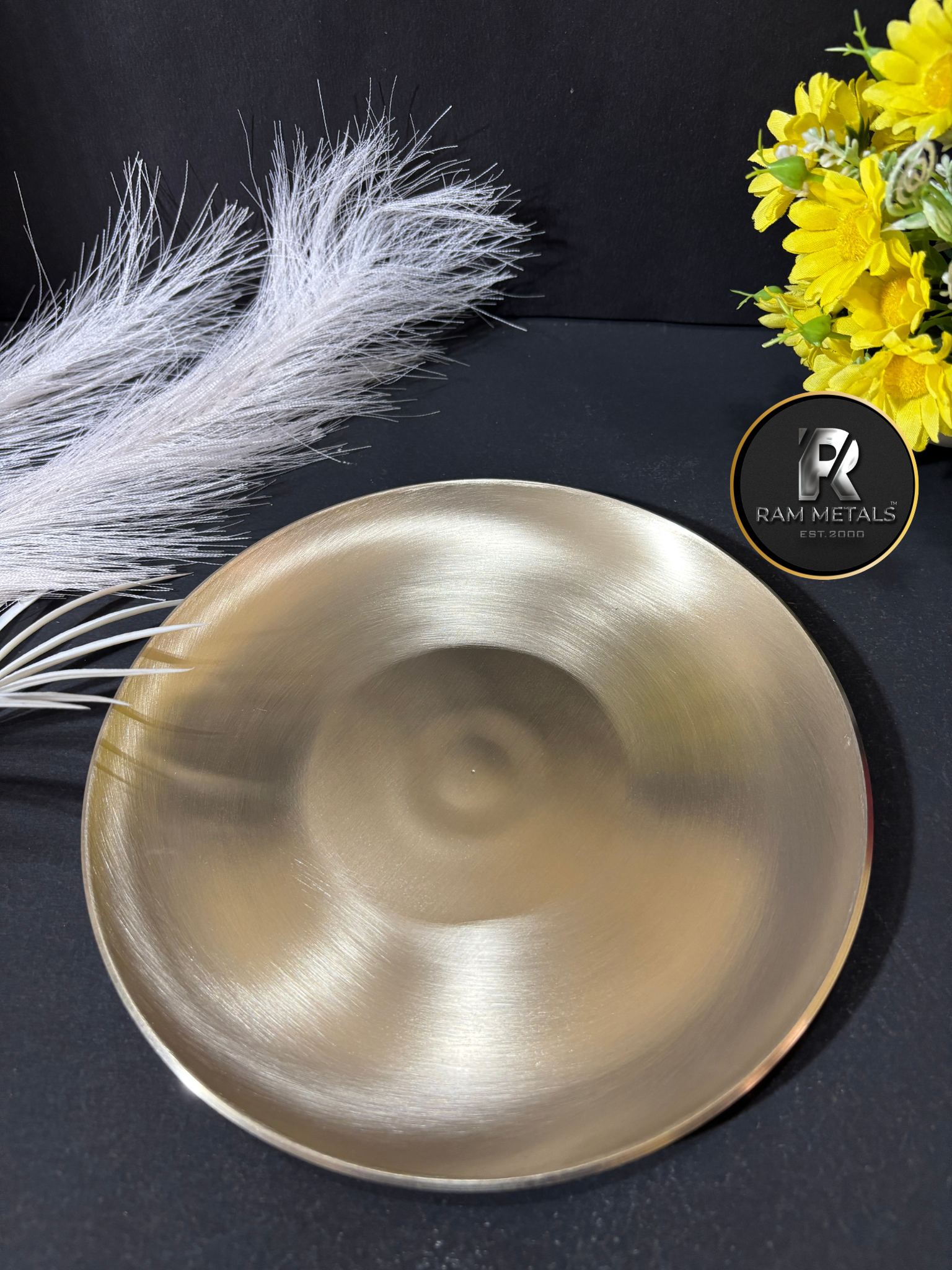 Premium Bronze China Plate - Handcrafted Kansa Dinner Plate Manufacturer in India
